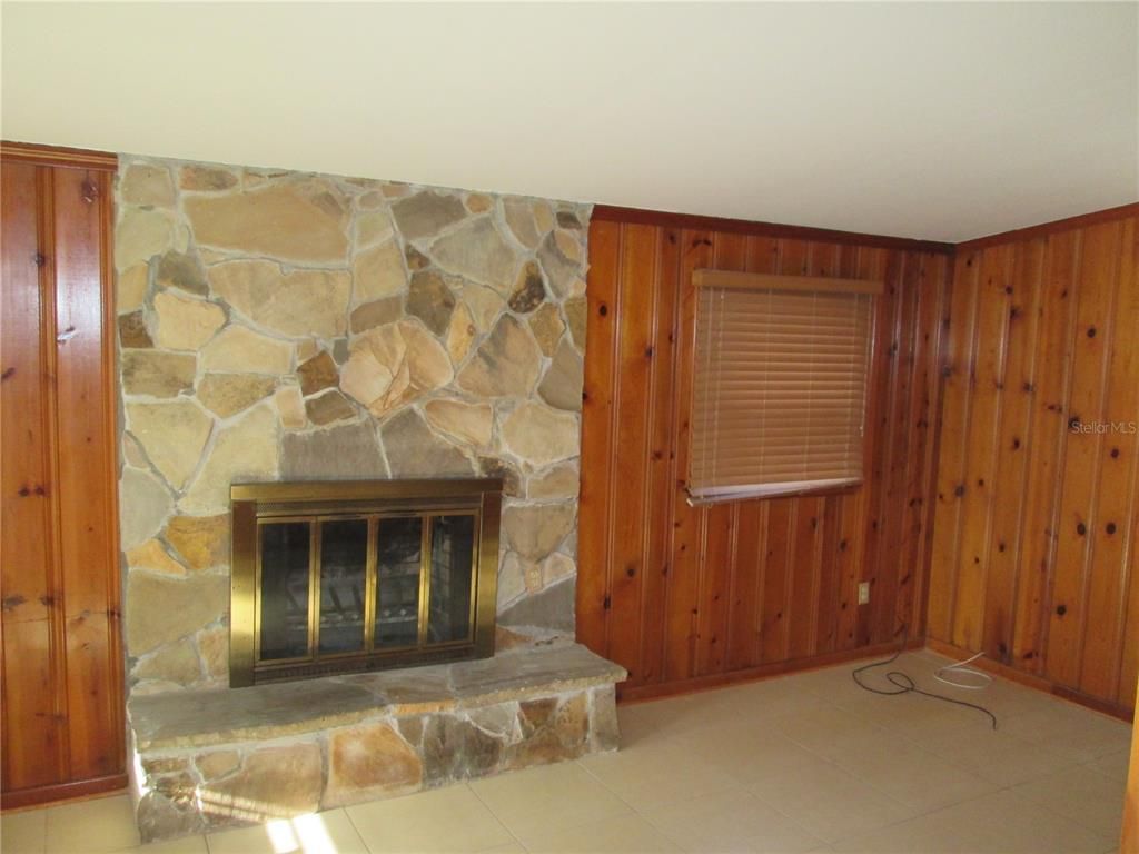 Fireplace, Interior, Stone Walls, Wooden Walls