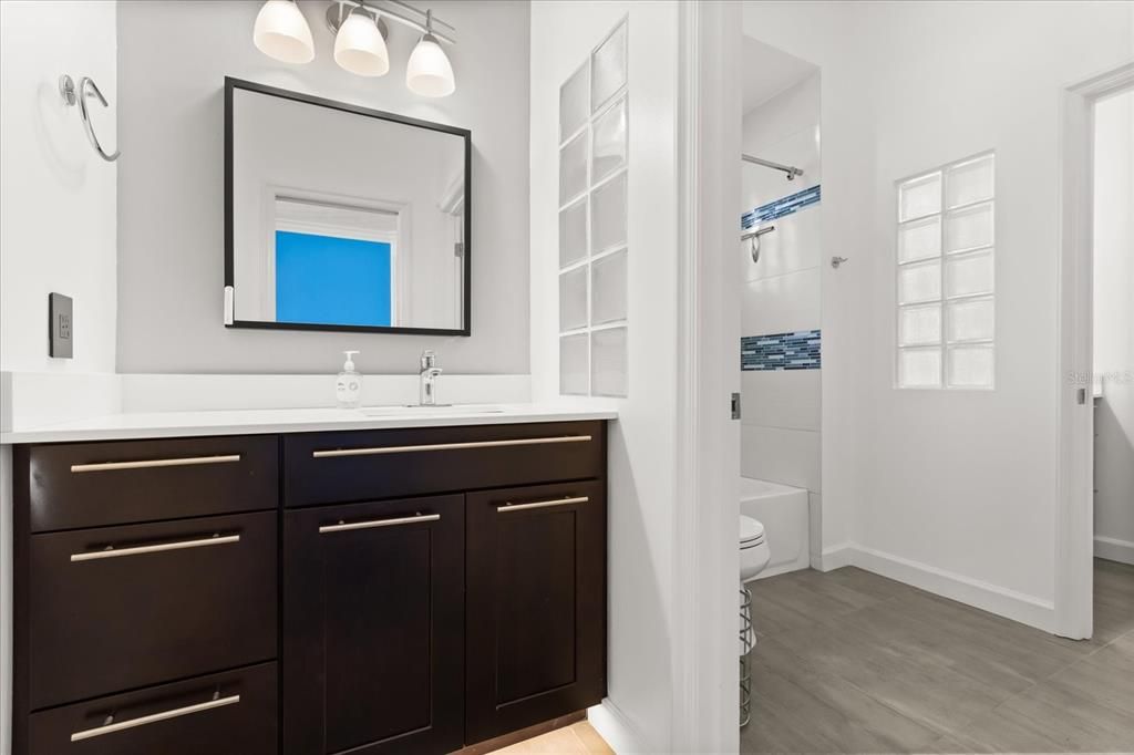 Bathroom, Interior, Wood Texture Flooring