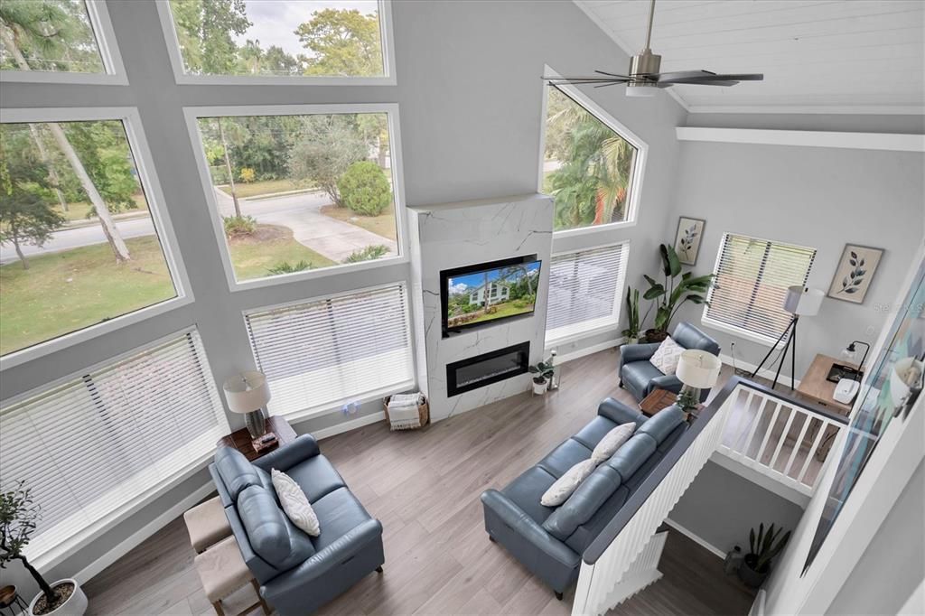 Fireplace, Interior, Living room, Wood Texture Flooring