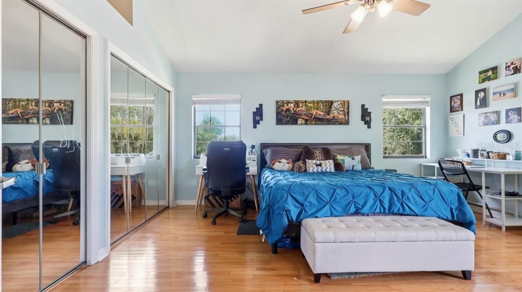 Bedroom, Home Office, Interior, Wood Texture Flooring