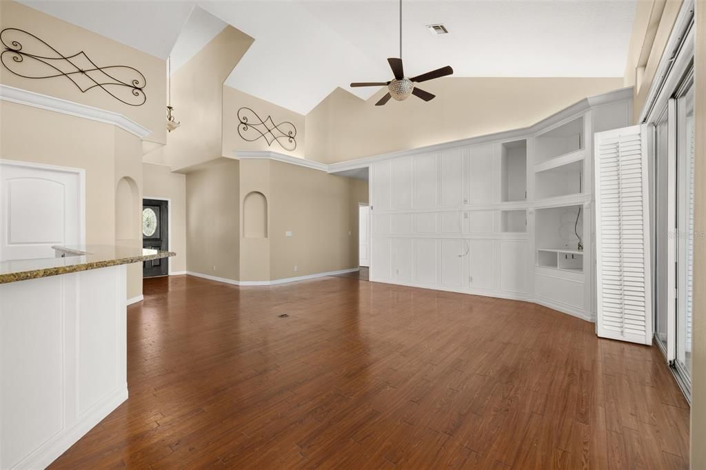 Empty room, Interior, Wood Texture Flooring