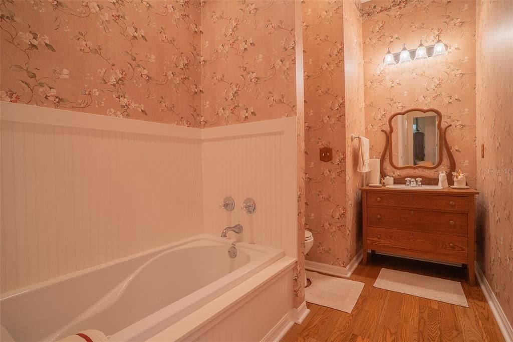 Bathroom, Interior, Wood Texture Flooring