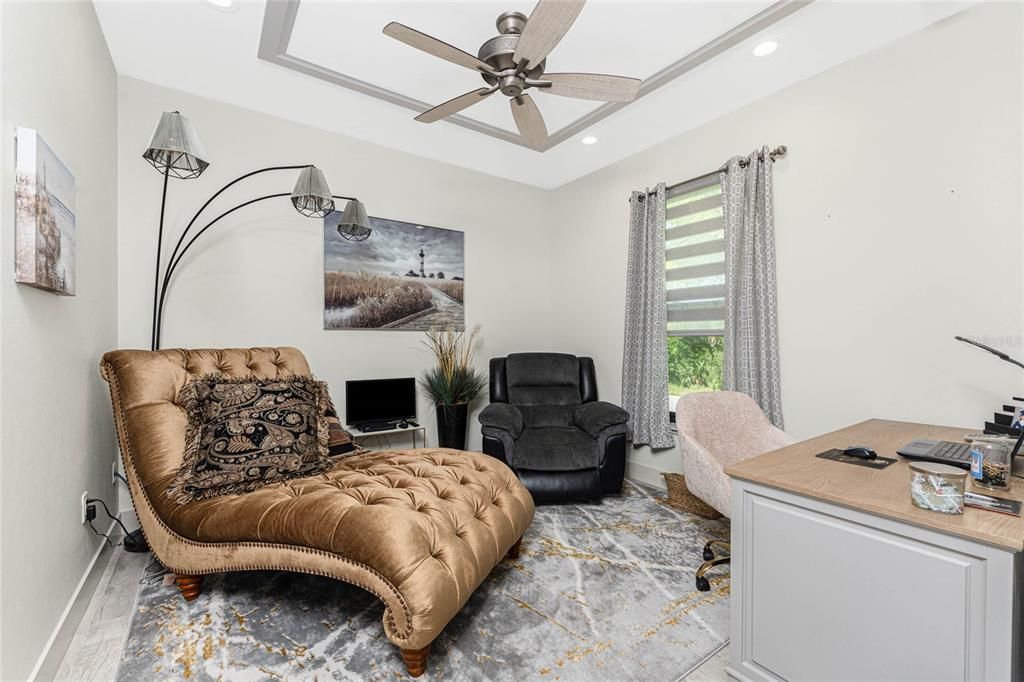 Home Office, Interior, Recessed Lighting