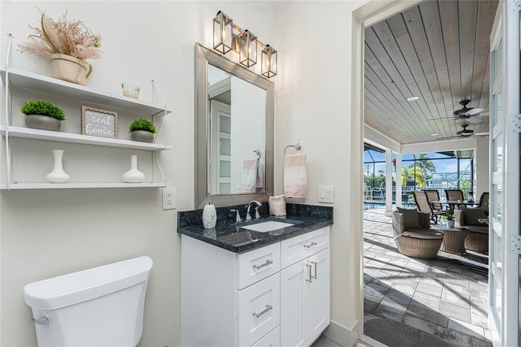 Bathroom, Interior, Recessed Lighting