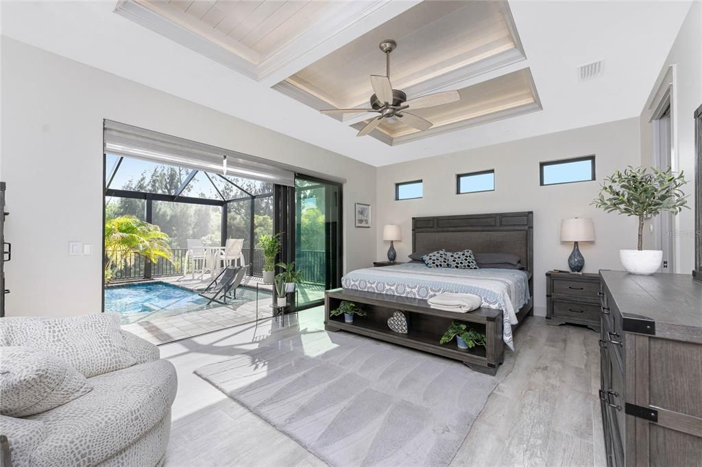 Bedroom, Interior, Sun Room, Wood Texture Flooring