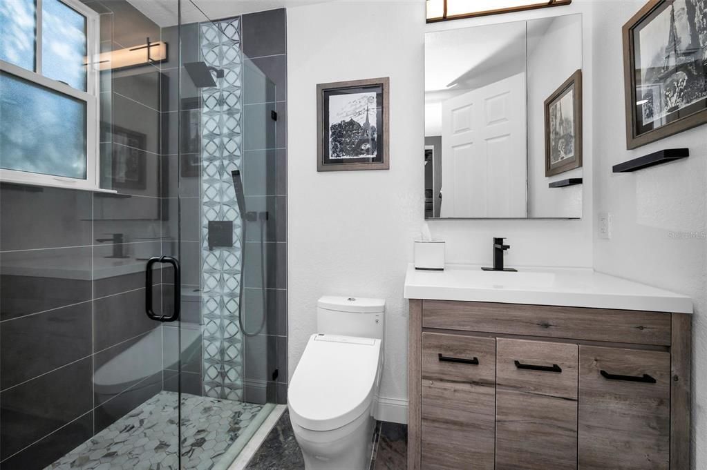 Bathroom, Glass Shower, Interior