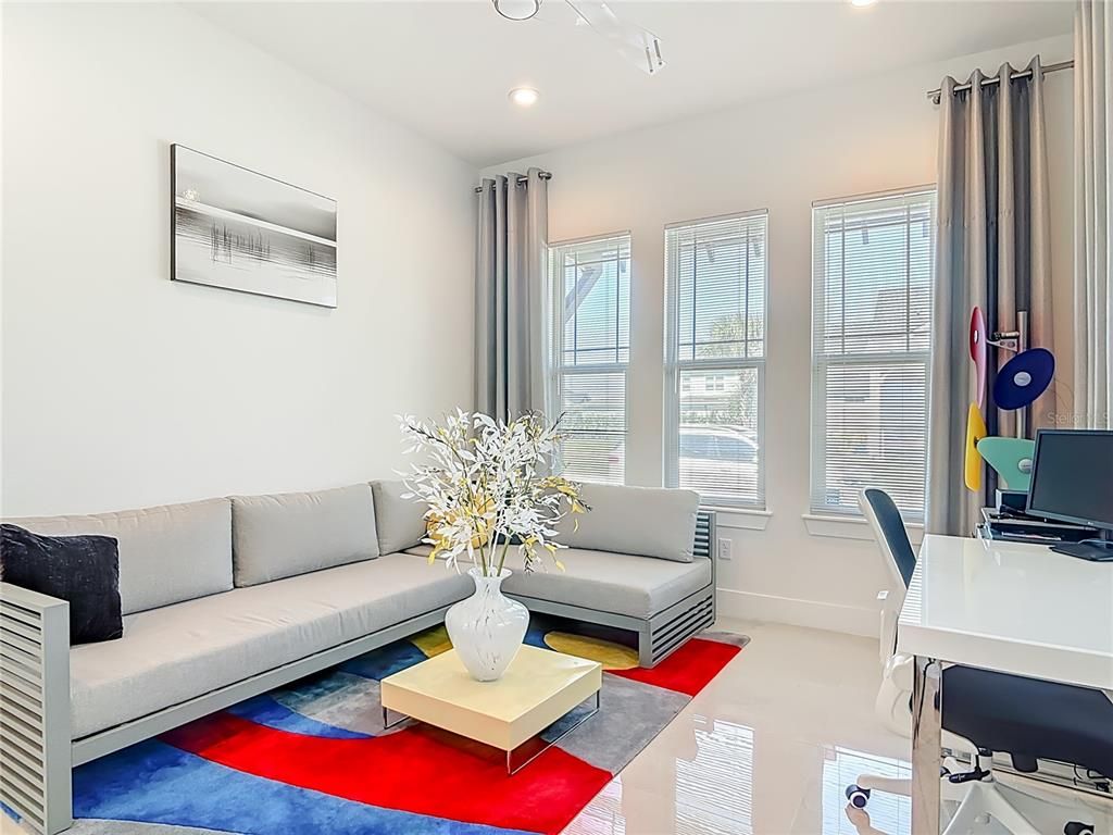 Interior, Living room, Recessed Lighting