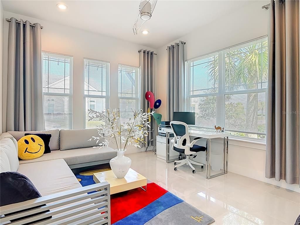 Home Office, Interior, Recessed Lighting