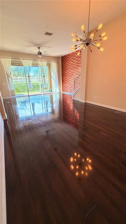 Empty room, Interior, Wood Texture Flooring