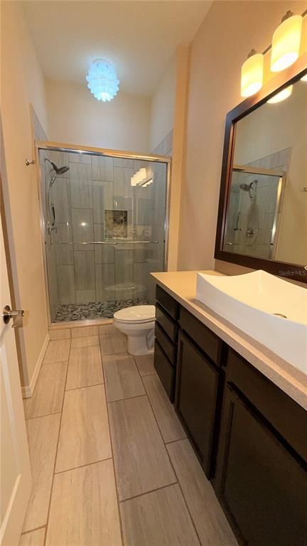 Bathroom, Dual Sink Vanities, Glass Shower, Interior