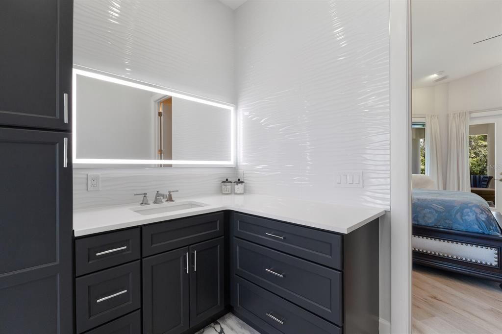 Bathroom, Interior, Marble, Wood Texture Flooring