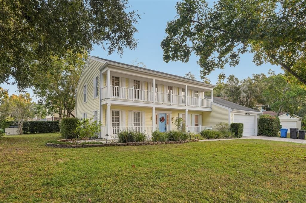 Attached, Backyard, Exterior, Facade, Farmhouse