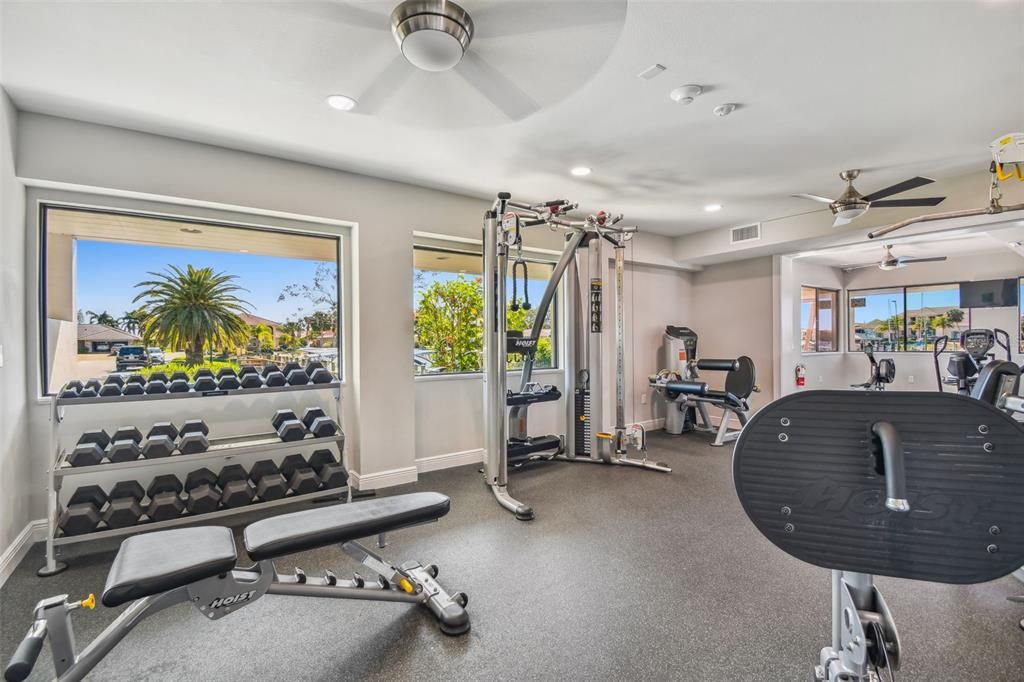 Fitness Equipment, Interior, Recessed Lighting