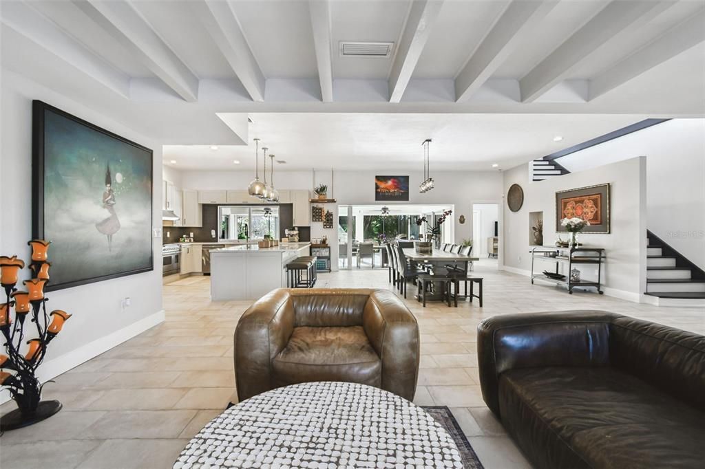 Dining room, Interior, Kitchen, Pendant Lights, Recessed Lighting