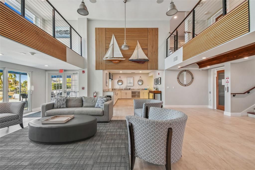 Interior, Living room, Pendant Lights, Recessed Lighting, Wood Texture Flooring