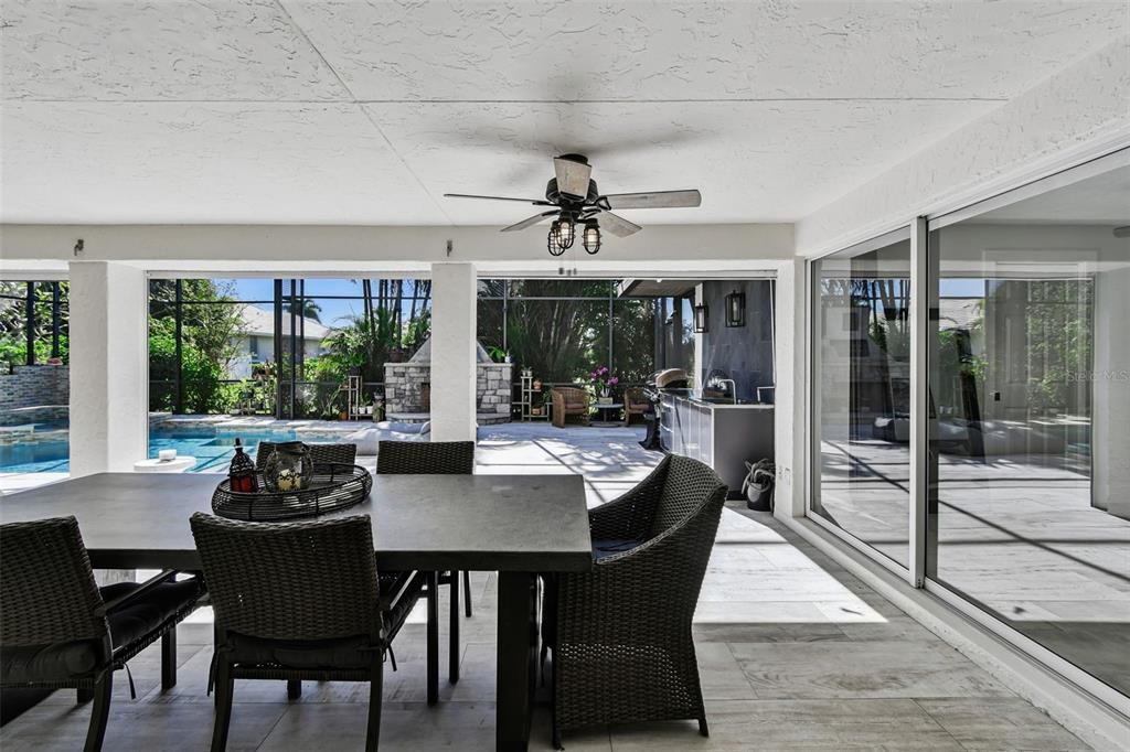 Dining room, Interior, Pool