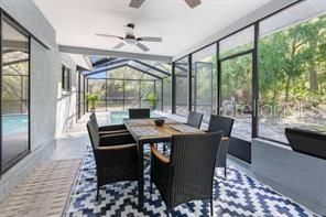 Dining room, Glass Ceilings, Interior, Pool, Sun Room