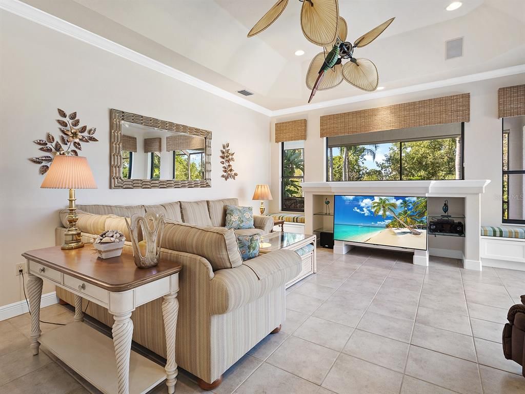 Interior, Living room, Recessed Lighting