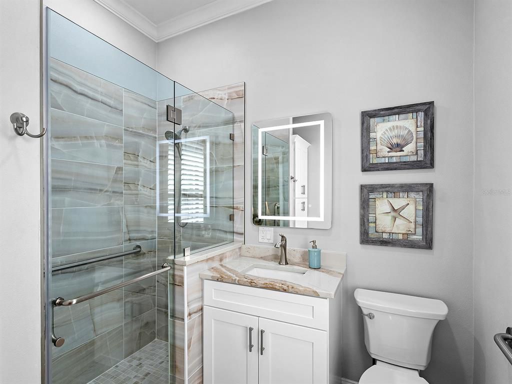 Bathroom, Glass Shower, Interior