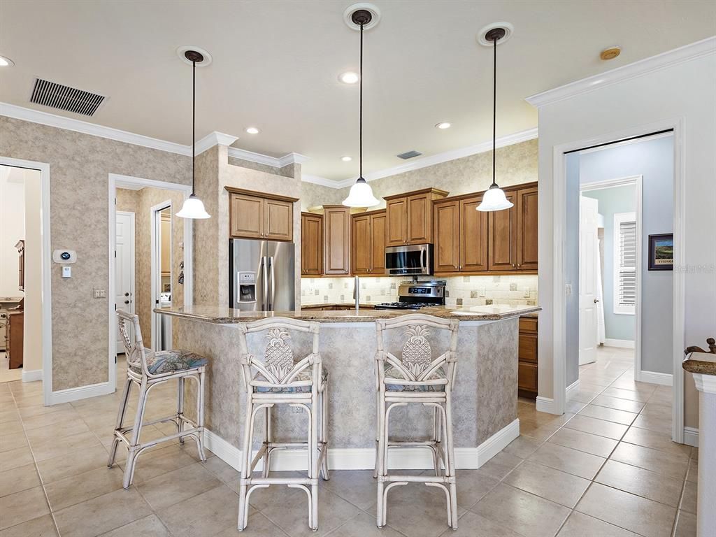Interior, Kitchen, Pendant Lights, Recessed Lighting, Stainless Steel Appliances