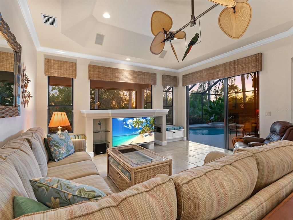 Interior, Living room, Recessed Lighting