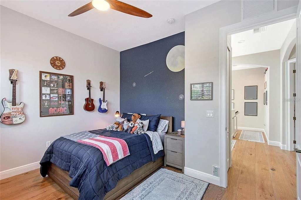 Bedroom, Interior, Wood Texture Flooring
