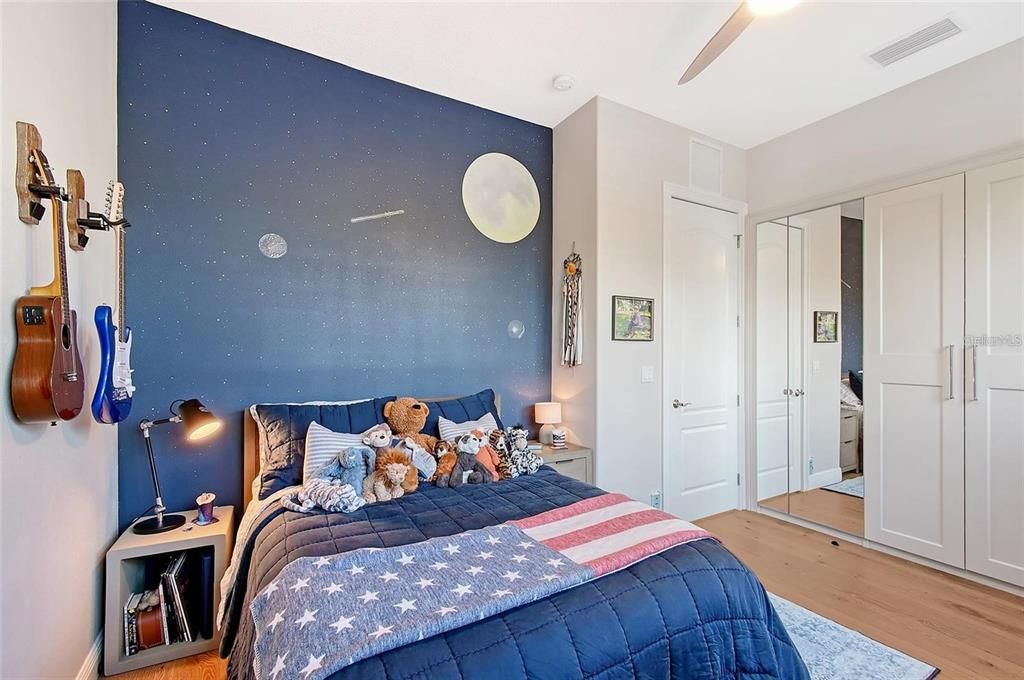 Bedroom, Interior, Wood Texture Flooring
