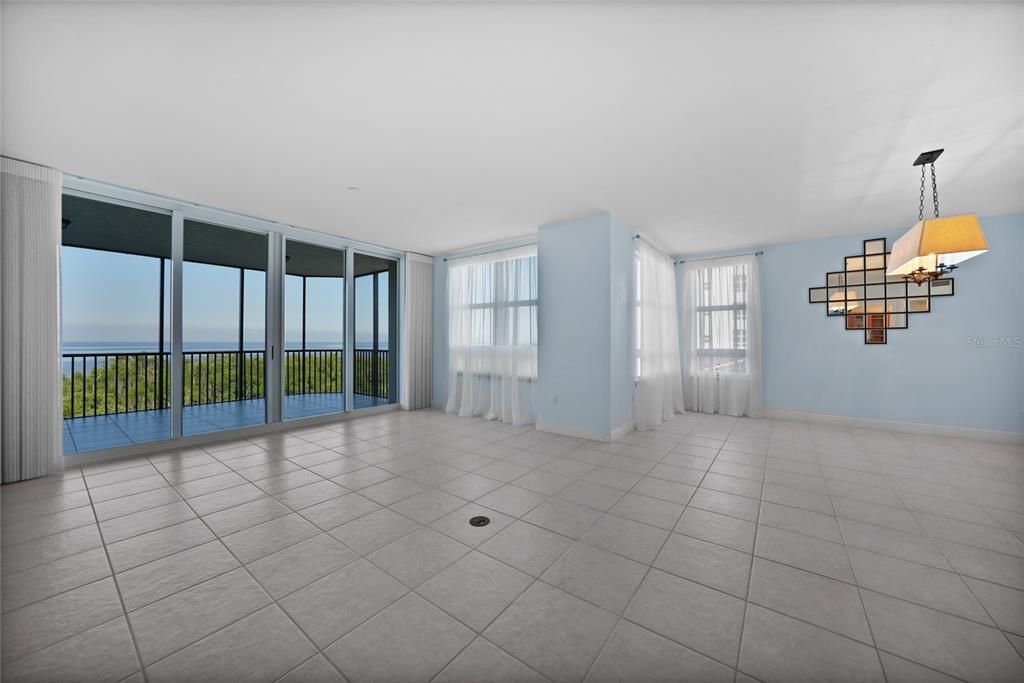 Empty room, Interior, Pendant Lights, Water