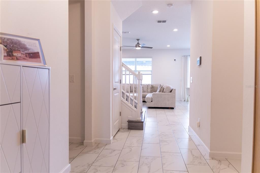 Interior, Marble, Recessed Lighting