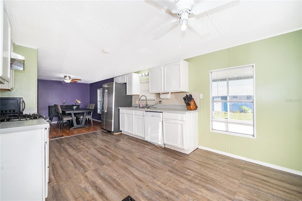 Dining room, Interior, Kitchen, Wood Texture Flooring