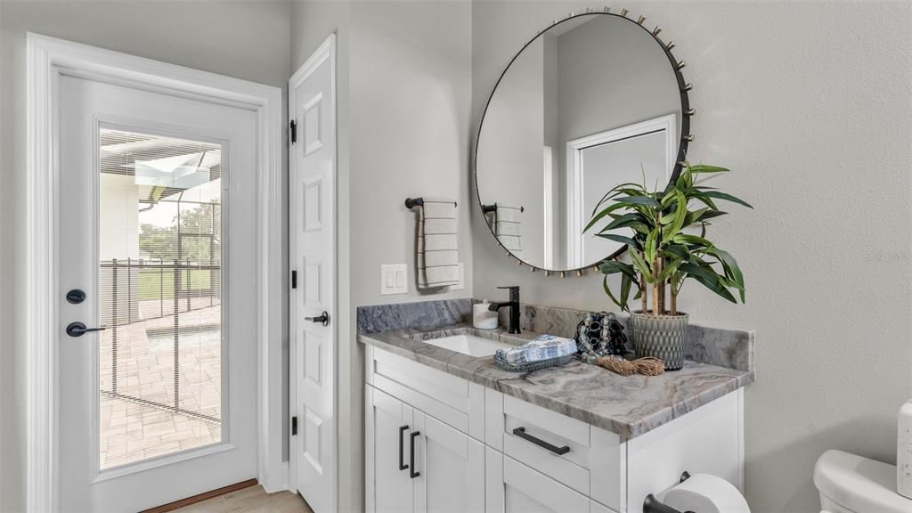 Bathroom, Interior, Wood Texture Flooring