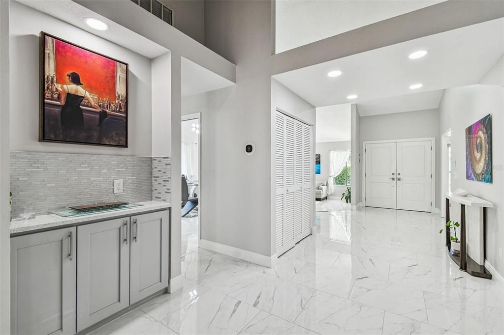 Interior, Marble, Recessed Lighting