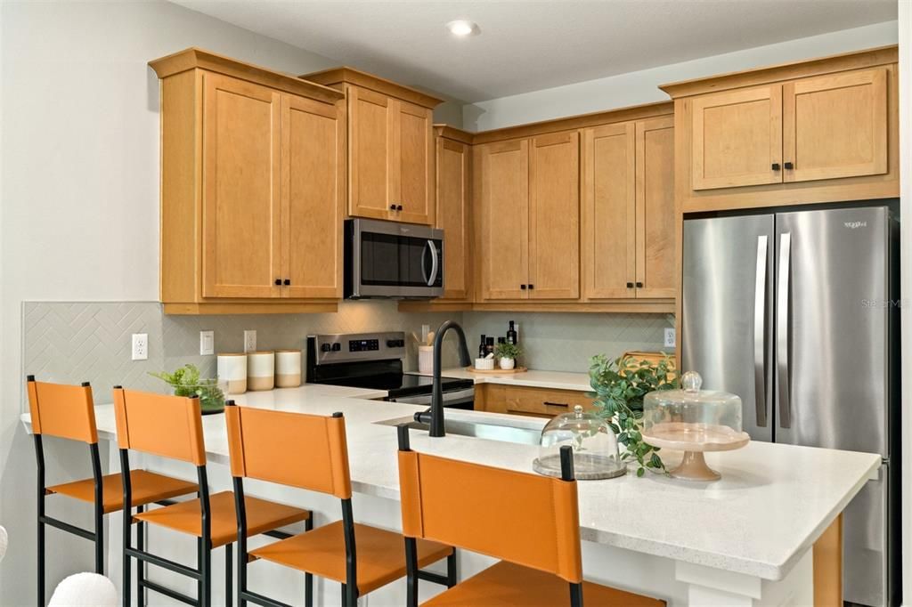 Interior, Kitchen, Recessed Lighting, Stainless Steel Appliances