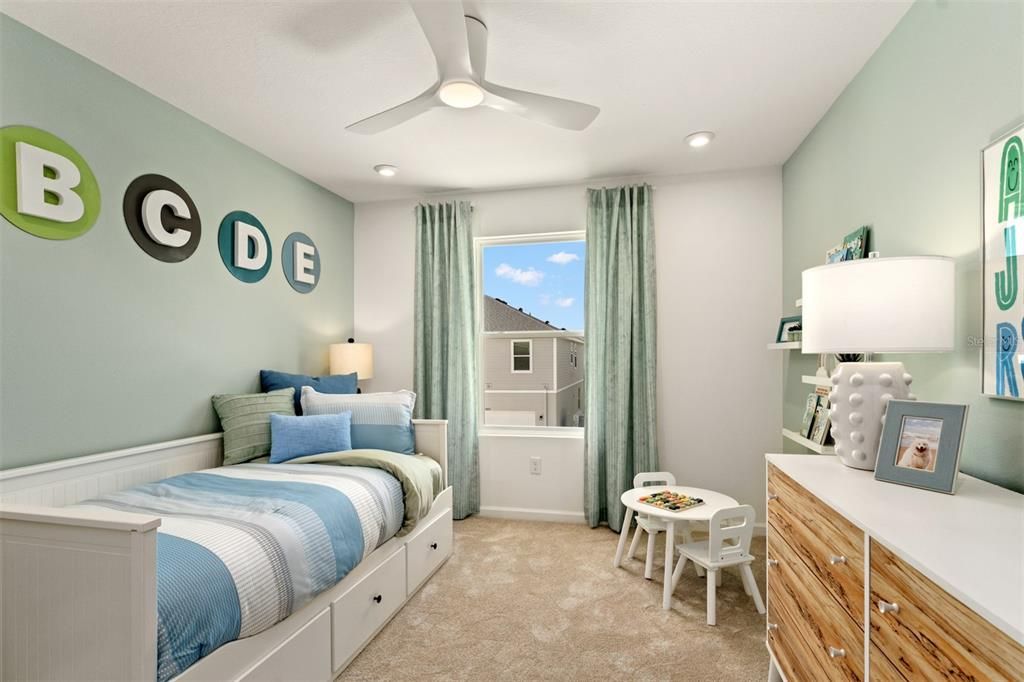 Bedroom, Interior, Recessed Lighting