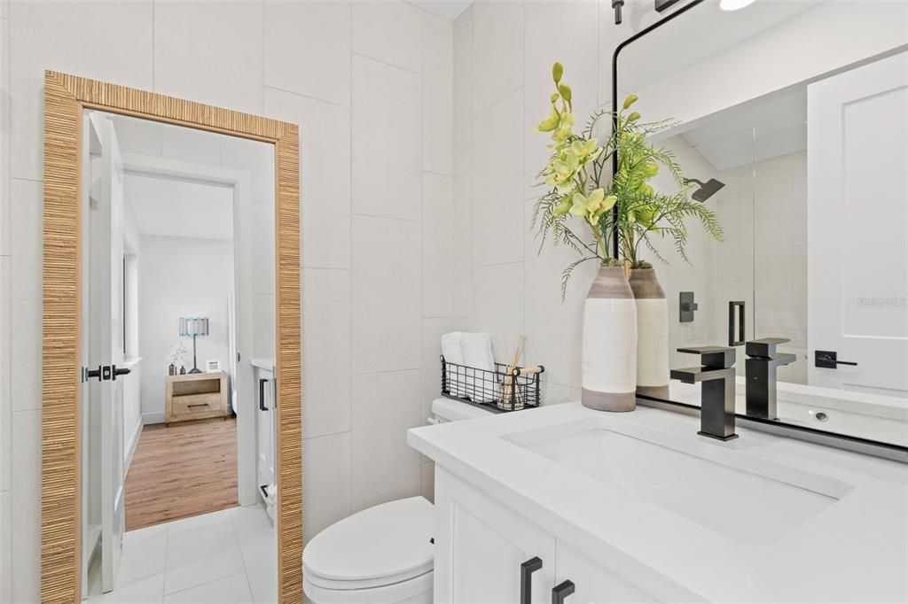 Bathroom, Interior, Wood Texture Flooring