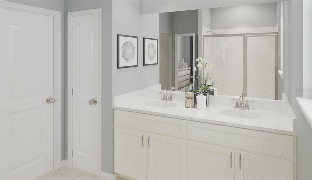 Bathroom, Dual Sink Vanities, Interior