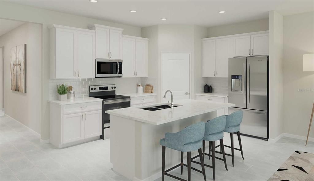 Interior, Kitchen, Recessed Lighting, Stainless Steel Appliances
