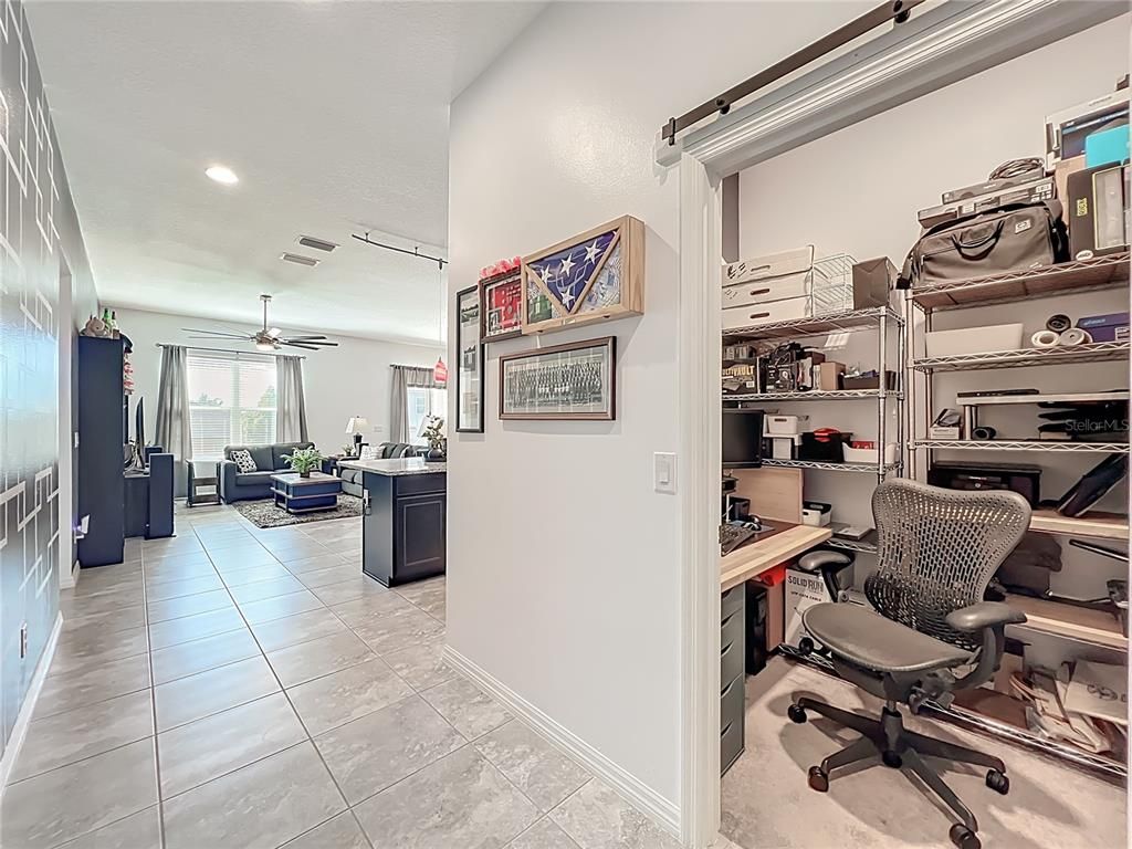 Home Office, Interior, Recessed Lighting