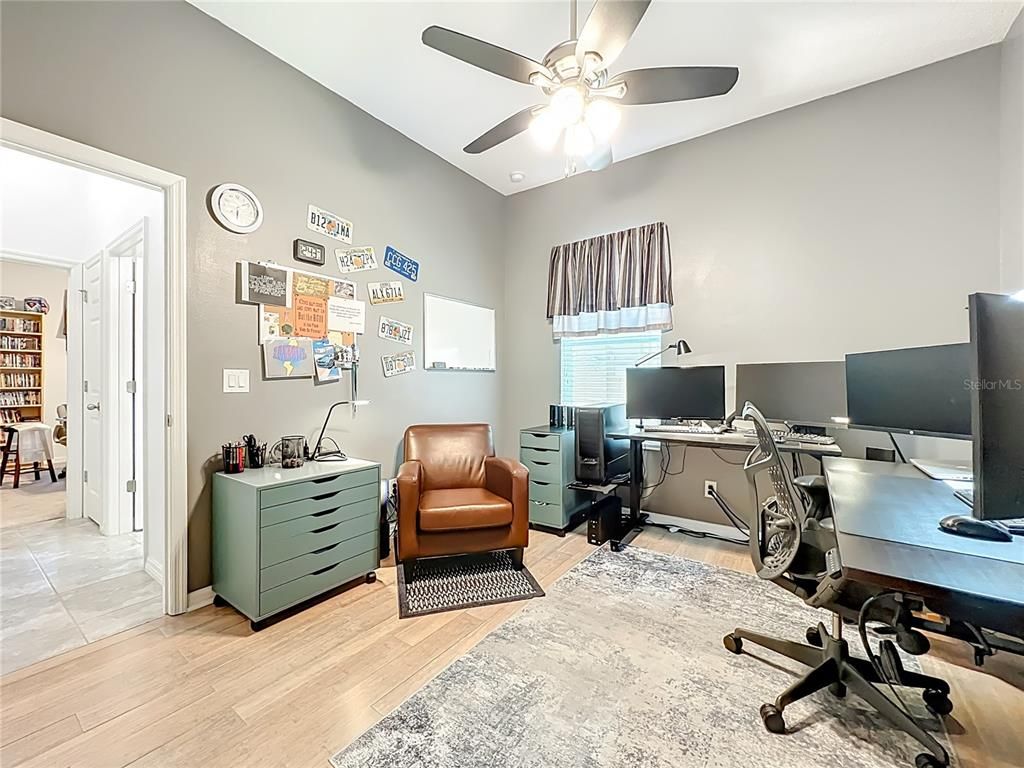 Home Office, Interior, Wood Texture Flooring