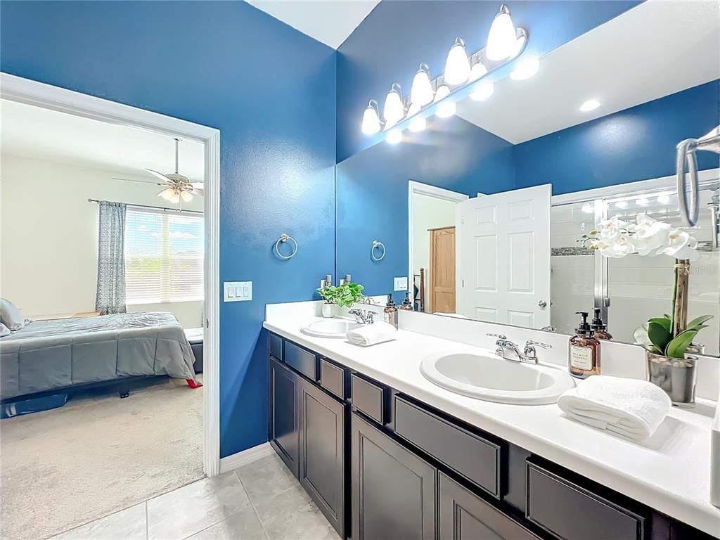 Bathroom, Bedroom, Dual Sink Vanities, Interior, Recessed Lighting