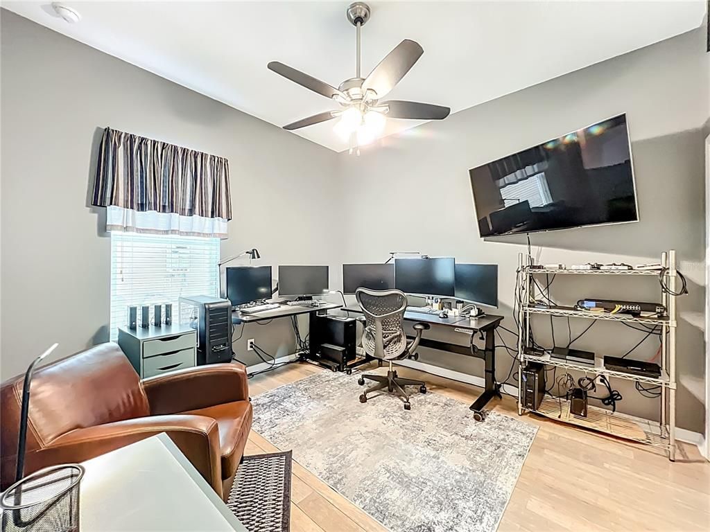 Home Office, Interior, Wood Texture Flooring