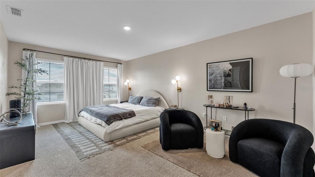 Bedroom, Interior, Recessed Lighting