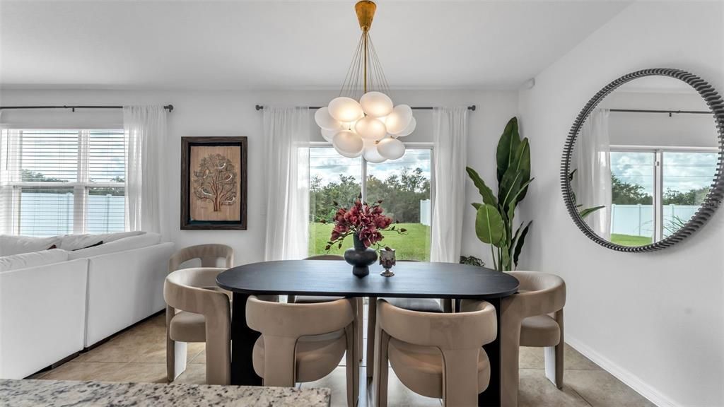 Dining room, Interior, Pendant Lights