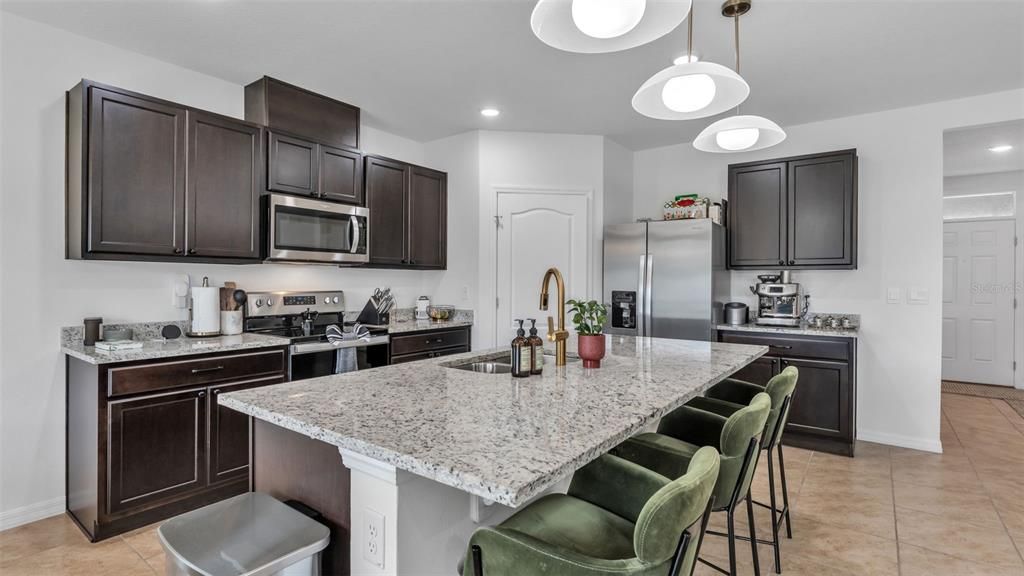 Interior, Kitchen, Pendant Lights, Recessed Lighting, Stainless Steel Appliances