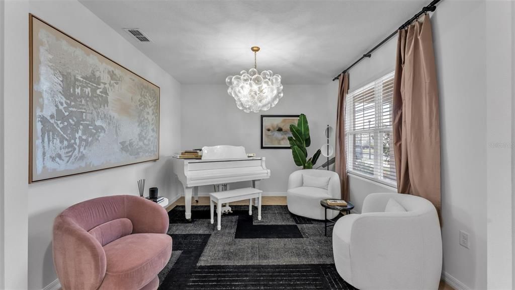 Chandelier, Interior, Pendant Lights, Piano