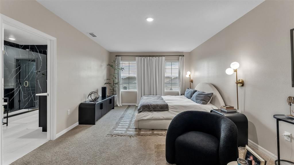 Bedroom, Interior, Recessed Lighting