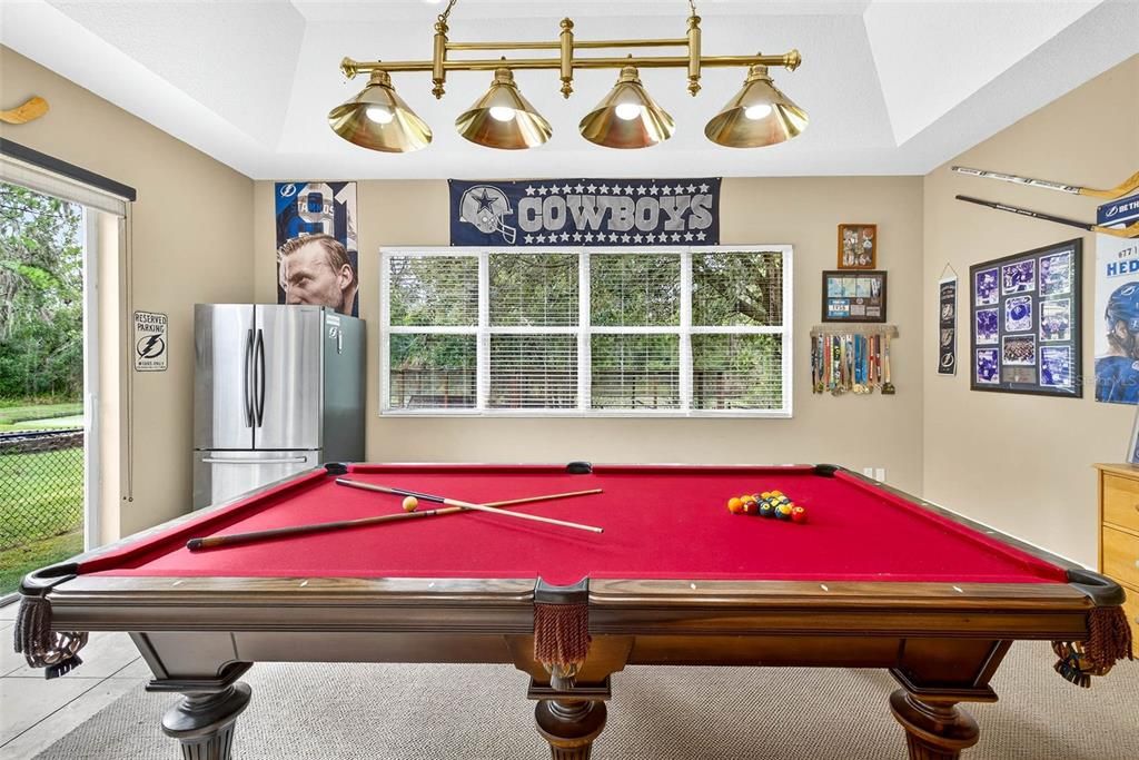 Billiard Table, Game Room, Interior