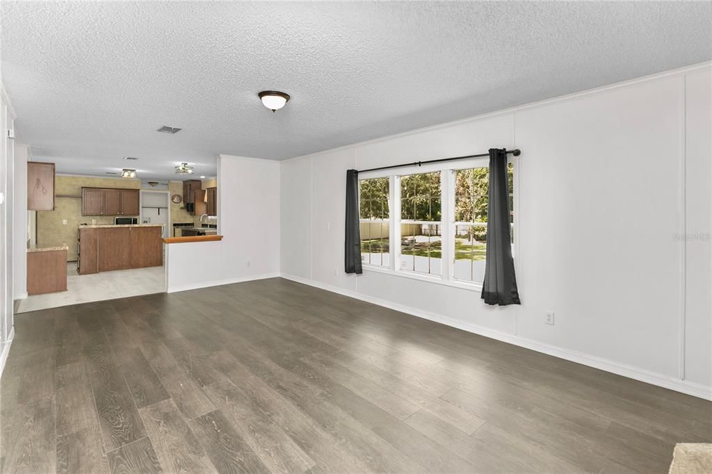 Empty room, Interior, Kitchen, Wood Texture Flooring