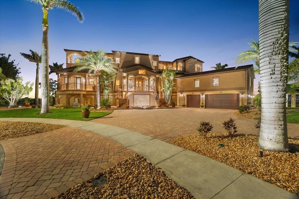 Attached, Backyard, Exterior, Facade, Mediterranean