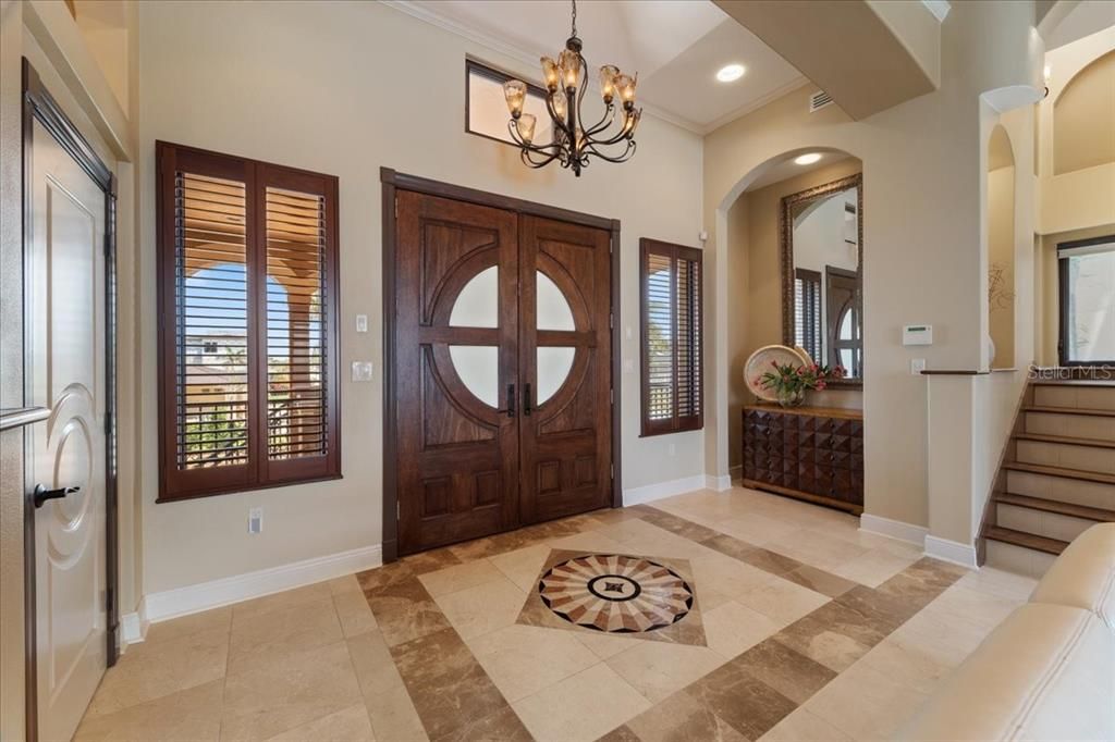 Chandelier, Interior, Recessed Lighting